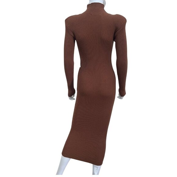 ASTR The Label Abilene Long Sleeve Turtleneck Midi Sweater Dress Size M NWT - Picture 3 of 7
